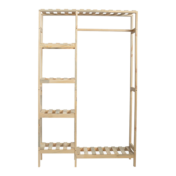 Wieszak na płaszcze Smørum 160x100x30 cm drewno sosnowe [en.casa]