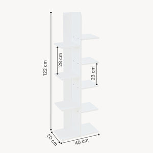 Półka stojąca Rødekro White [en.casa]