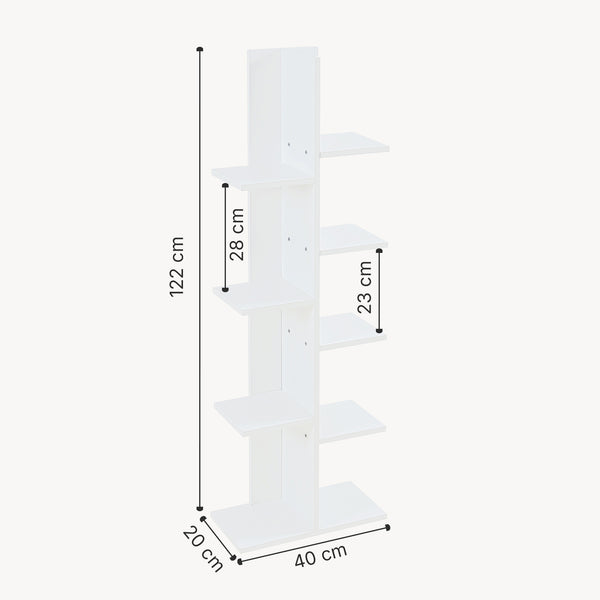 Półka stojąca Rødekro White [en.casa]
