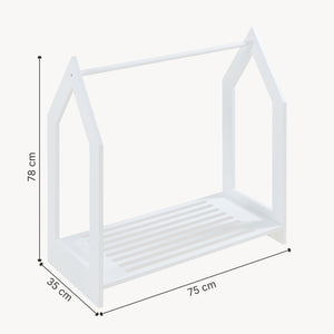 Wieszak na płaszcze Langeskov 78x75x35cm Biały [en.casa]