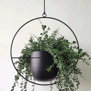 Zawieszka na rośliny Opsterland w zestawie 2 szt. czarna [en.casa]