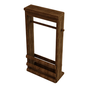 Uchwyt na papier toaletowy z drewna sosnowego Thyborøn [en.casa]