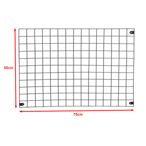 Kratka ścienna Sæby metal 75 x 55 cm czarna [en.casa]