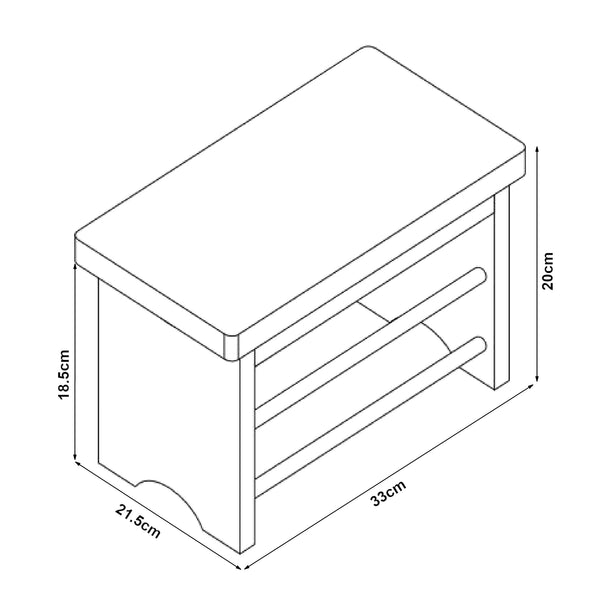 Stołek Ryslinge do 100 kg bambusowy [en.casa]
