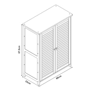 Szafka na buty Klamp [en.casa]
