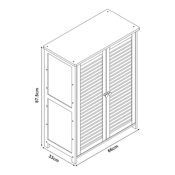 Szafka na buty Klamp [en.casa]