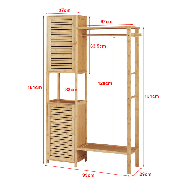 Wieszak bambusowy Oldsum [en.casa]