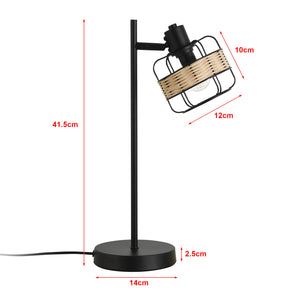 Lampa stołowa Shields czarny / beżowy [lux.pro]
