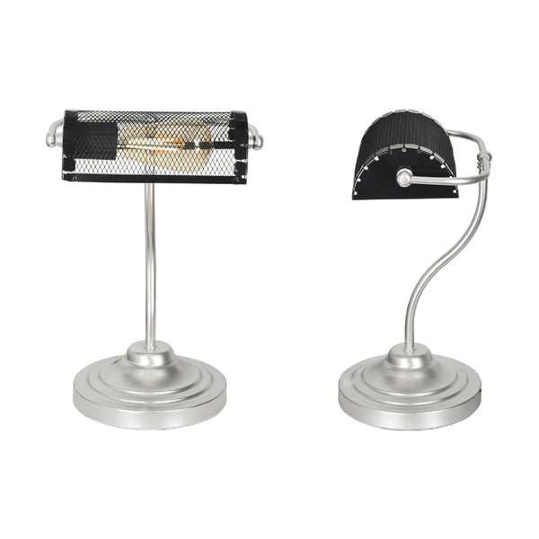Lampa stołowa Ditton srebrny / czarny [lux.pro]