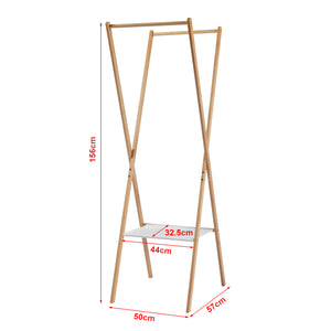 Składany wieszak na ubrania Iisalmi bamboo [en.casa]