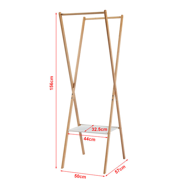 Składany wieszak na ubrania Iisalmi bamboo [en.casa]