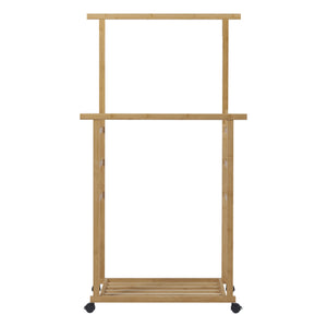 Ilmajok bambusowy wieszak na ubrania na kółkach [en.casa]