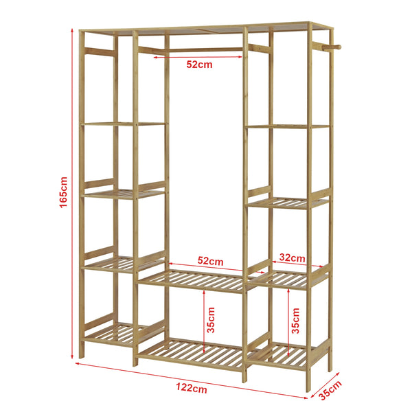 Wieszak bambusowy Ilomantsi [en.casa]