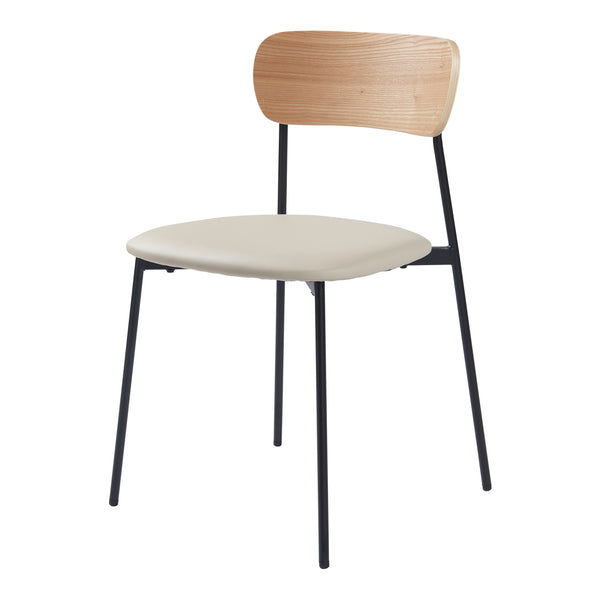 Krzesło do jadalni Jyväskylä zestaw 2 78x45x48 cm beżowy [en.casa]