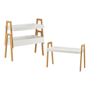 Hitra 3-częściowy regał bambusowy [en.casa]