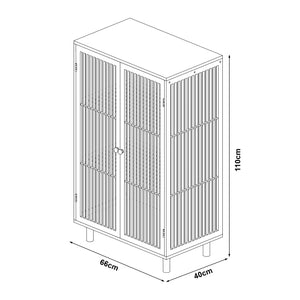 Bambusowa szafka boczna Grong [en.casa]