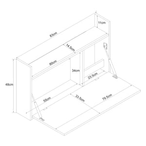 Składane biurko Rautalampi [en.casa]