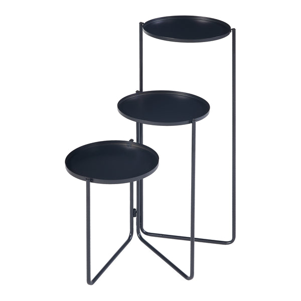 Stojak na rośliny Ostre z 3 półkami metalowymi [en.casa]