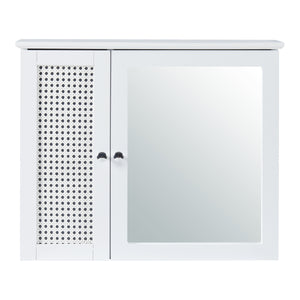 Karlsøy szafka z lustrem 50x60x15cm biała [en.casa]