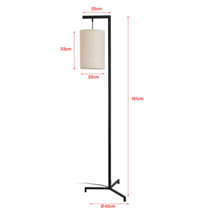Lampa podłogowa Skaun 161 cm beżowa [lux.pro]