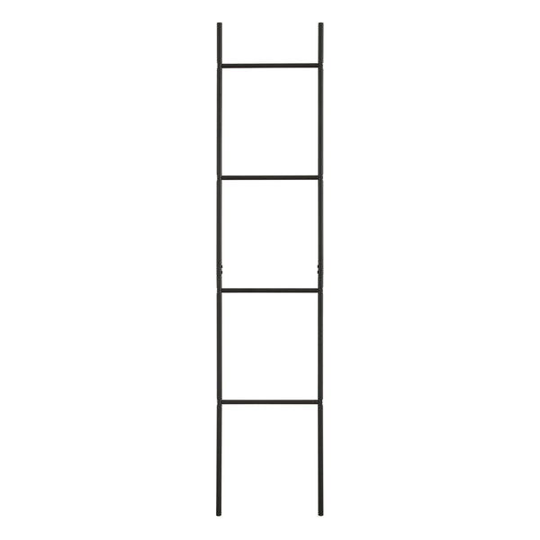 Drabinka na ręczniki Bodø stal 176x38 cm czarna [en.casa]