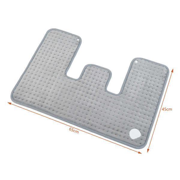 Elektryczna podkładka grzewcza Borrello 100W 65x45cm Szara [en.casa]