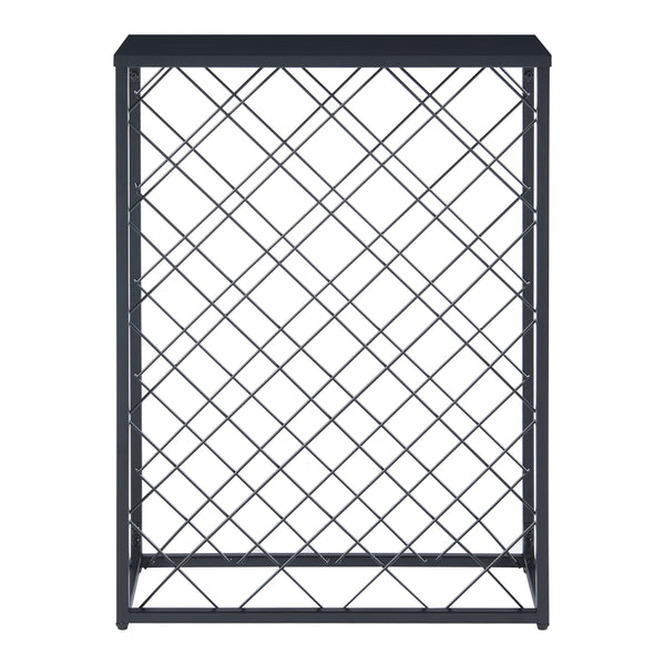 Stojak na wino Taivassalo na 25 butelek czarny [en.casa]