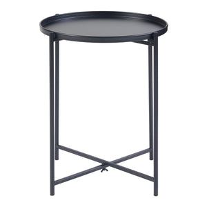 Stolik boczny Sälen metal czarny [en.casa]