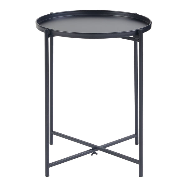 Stolik boczny Sälen metal czarny [en.casa]