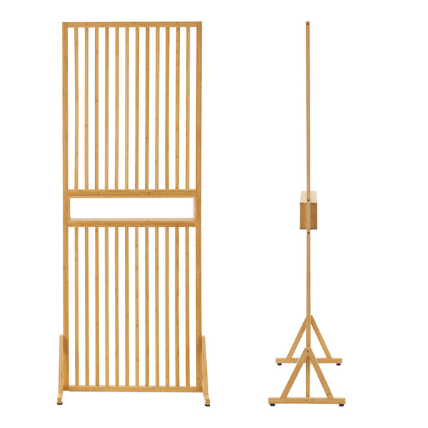 Rozdzielacz pokojowy Fron 197x75,5x40 cm bambus [en.casa]