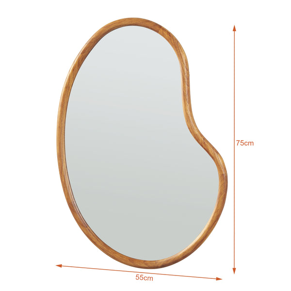 Lustro ścienne Jokioinen 75x55 cm dąb optyczny [en.casa]