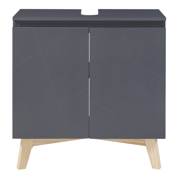 Szafka podumywalkowa Overath 60x60x30cm szara [en.casa]