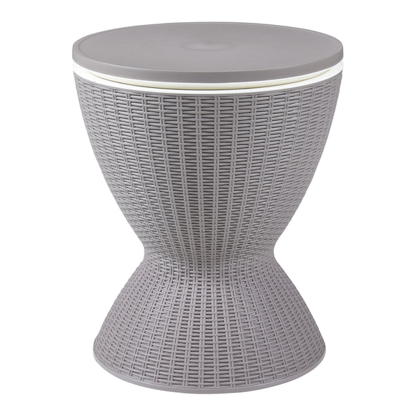 Stolik chłodzący Atessa 58x48,5cm jasnobrązowy [casa.pro]