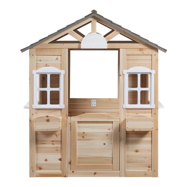 Domek do zabawy Acciano 131x113x97 cm drewno jodłowe [casa.pro]
