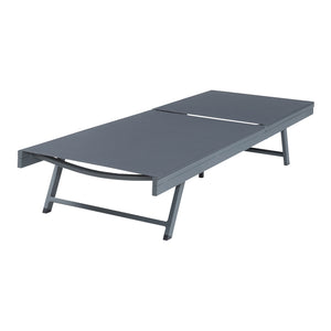 Baragiano leżak 197x64x30 cm ciemnoszary [casa.pro]