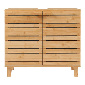 Szafka podumywalkowa Epind 60x66x30 cm z naturalnego bambusa [en.casa]