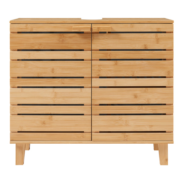 Szafka podumywalkowa Epind 60x66x30 cm z naturalnego bambusa [en.casa]