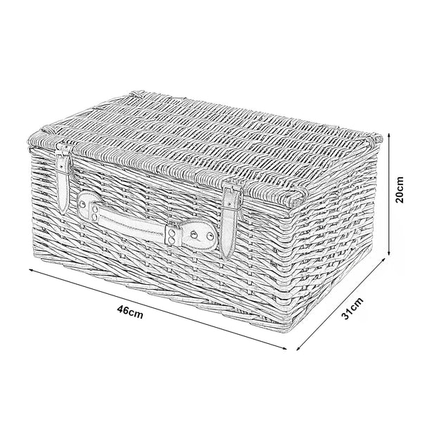Kosz piknikowy Brindisi dla 4 osób w komplecie [casa.pro]
