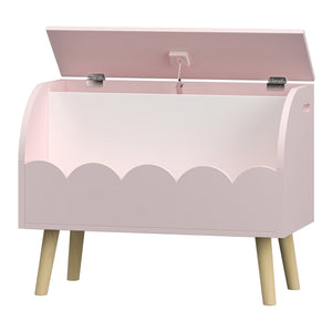 Pudełko na zabawki Vestnes 60x30x44 cm Cotton Candy/Białe [en.casa]