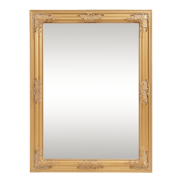 Lustro ścienne Punkalaidun w stylu barokowym 80x60 cm kolor złoty [en.casa]