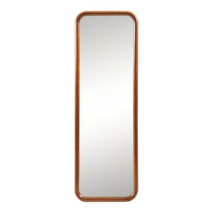 Lustro ścienne Ristijarvi 120x40 cm brązowe [en.casa]
