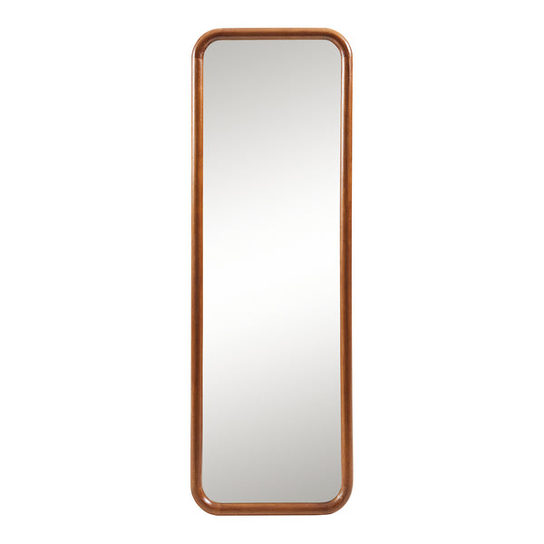 Lustro ścienne Ristijarvi 120x40 cm brązowe [en.casa]