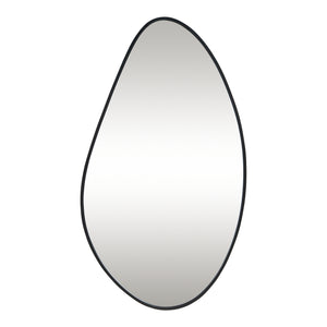 Lustro ścienne Orland 82x46 cm czarne [en.casa]