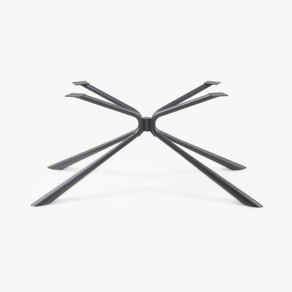 Stalowa rama stołu Havosanlurg 160x70x72 cm czarna [en.casa]