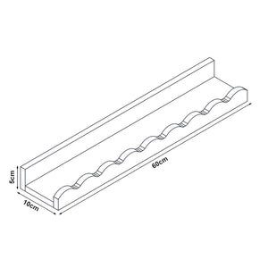 Półka ścienna dla dzieci zestaw 2 Vestnes 60x10x5 cm Cotton Candy [en.casa]