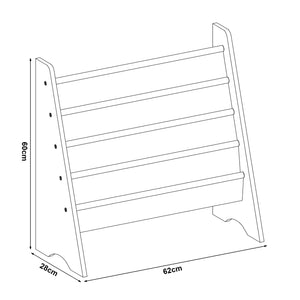 Półka dziecięca Hornnes 60x62x28 cm motyw Aqua Dream [en.casa]