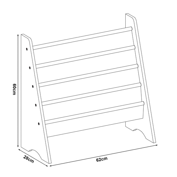 Półka dziecięca Hornnes 60x62x28 cm motyw Aqua Dream [en.casa]