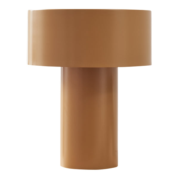 Lampa stołowa Kömn metal 37x30x30 cm brązowa [lux.pro]