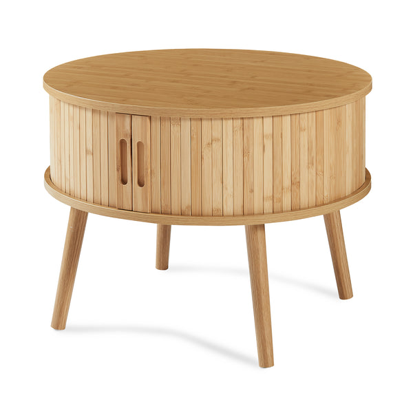 Stolik nocny Nordkapp 45x60 cm bambus [en.casa]
