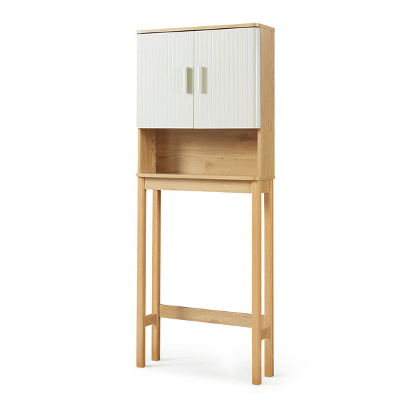 Szafka łazienkowa Ferrersp 160x63x20 cm dąb optyka/piaskowy kolor [en.casa]